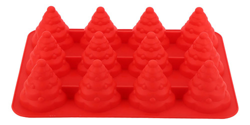 Molde De Silicona Para Árbol De Navidad, 12 Orificios, Diseñ