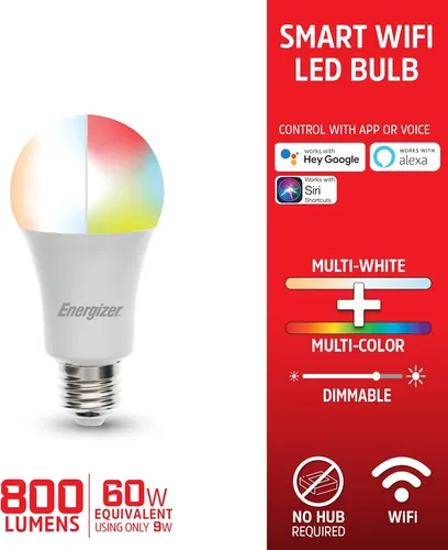 Bombilla Led Rgb Multicolor Y Multicolor Con Control De Voz