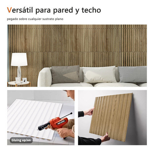 Paneles Decorativos 3d Pvc 50x50 Decoración De La Pared 10pz Color Bordó Grano De La Madera Adecuado Para Decoración De Paredes De Interiores Y Salones.