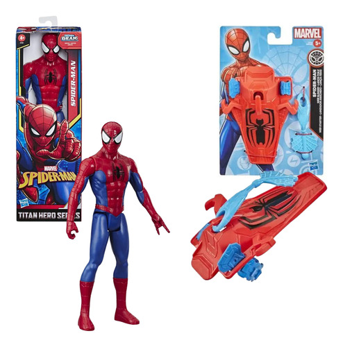 Kit Homem Aranha Marvel Boneco E Acessório Lançador Hasbro