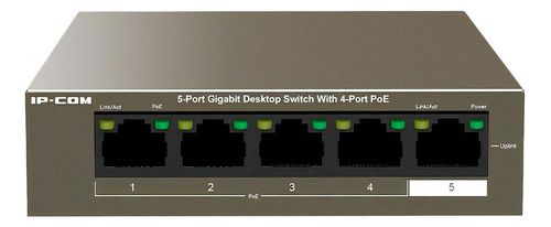 Switch Ip-com, 4 Portas Gigabit 10/100/1000 Mbps Poe + 1