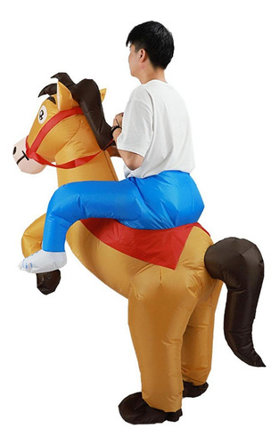 Disfraz De Caballo Inflable, Disfraz De Montar A Niños .