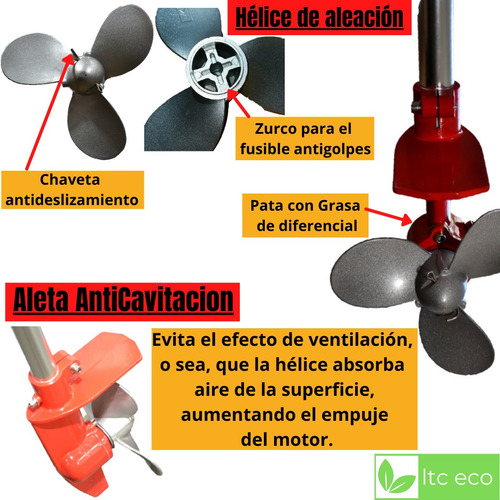 Imagen 4 de 10 de Motor 2,6 Hp 2t Ltceco Edición Especial Kayak