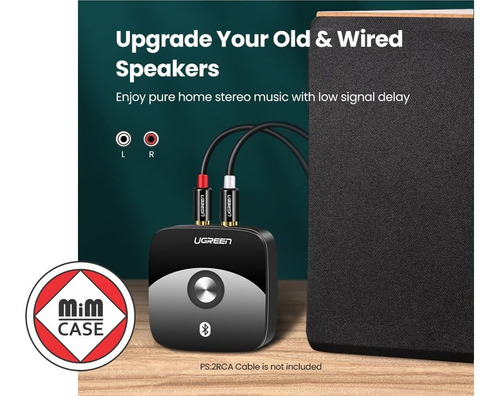 Imagen 3 de 4 de Receptor Adaptador De Audio Bluetooth 5.0 Ugreen
