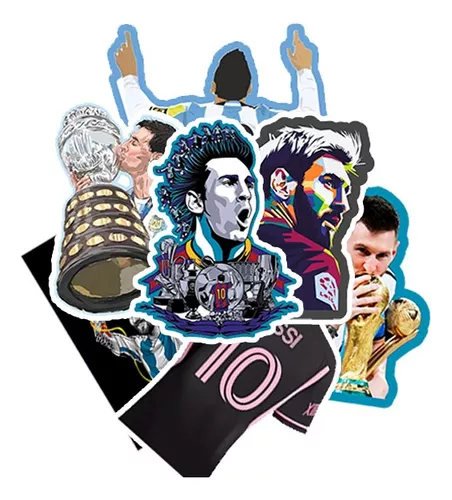 Pack 20 Stickers para Termo Selección Argentina Campeon Mundial