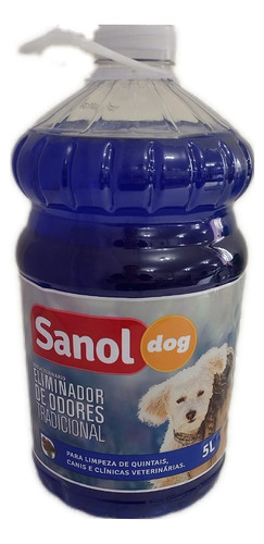 Eliminador Odores Sanol Dog Canil Limpeza Pet 5l Tradicional