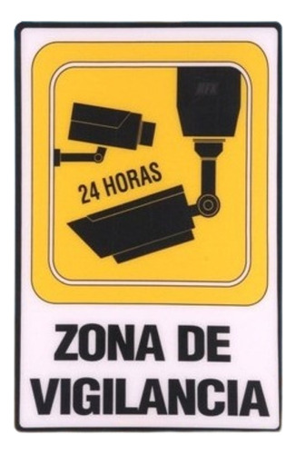 Placa Letrero Cartel Alarma Disuasivo Señal Ética Camara Seg