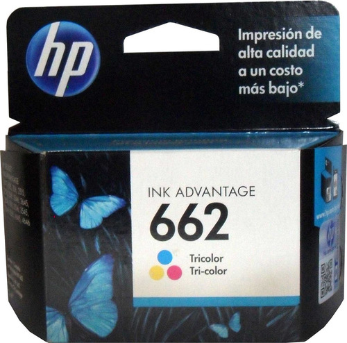 Cartucho Tinta Hp 662 Color Cz104al Original