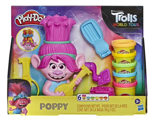 Play Doh Trolls Cabello Arcoiris