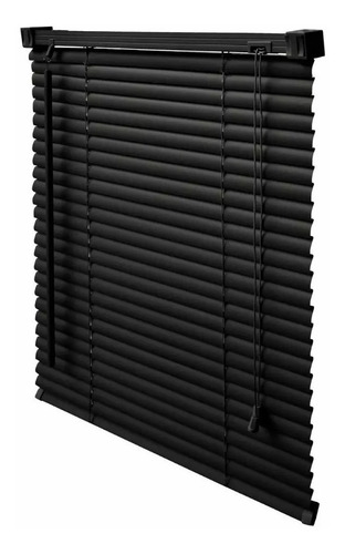 Persiana Americana Cortina Pvc 1,50x1,50 Negra