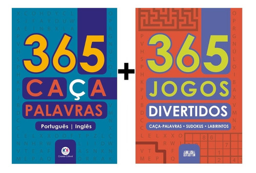 Kit 365 Atividades Caça Palavras + Jogos