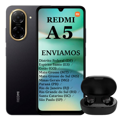 Cap Celular Smartphone Redmi Xiaomi A5 8gb Ram 128gb Global