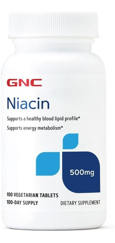 Suplementos Gnc Niacina 500 Mg 100 Tab - L a $1539