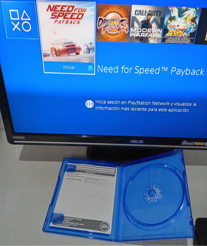 Need For Speed Payback Para Ps4 Formato Físico (Usado)