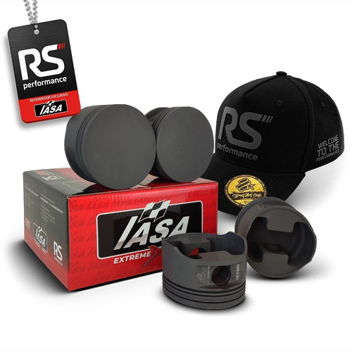 Kit Pistão Forjado Plano Iasa Vw Ap 2.0 8v 83 1000cv + Trava