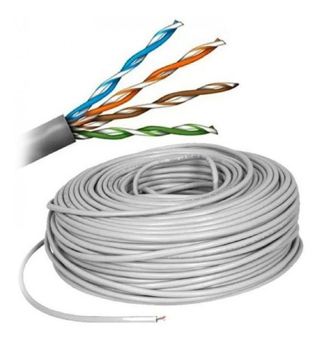 Cable De Red Utp Cat 5e Caja 100 Mts / Crisol Tecno