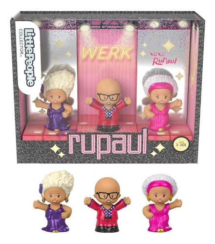 Little People Collectors Rupauls Drags Race Set De Figuras 