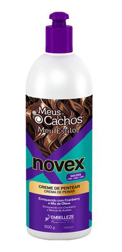 Imagen 1 de 1 de Novex Meus Cachos Soltos Crema De Peina 500ml