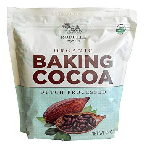 Cacao En Polvo Orgánico Rodelle Dutch Processed 25 Oz.