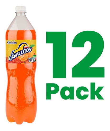 12 Pack Caballitos Mandarina 1.5 Lts