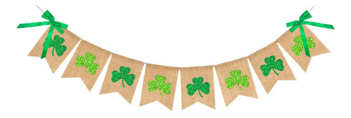 Decoraciones Del Dia De San Patricio, Pancarta De Arpillera 