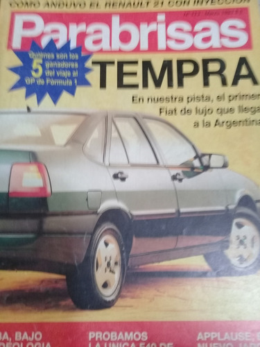 Revista Parabrisas N 173 Año 1993 Tempra Fiat De Lujo Renaul