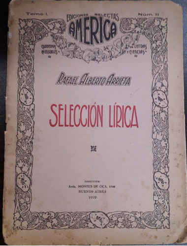 1284. Selección Lírica- Rafael Alberto Arrieta