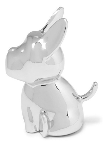 Porta-aneis Em Metal Umbra Cachorro 5x3.8x6.3cm Cromado