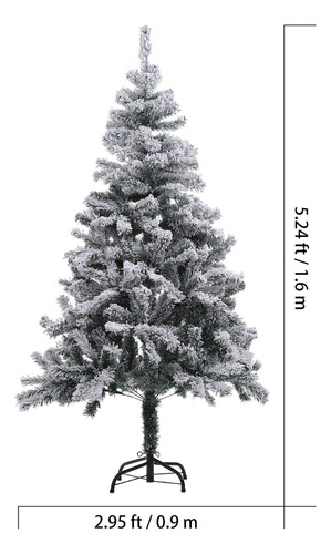 Árvore De Natal Decorativa De Cedro 1,6 M Artificial Espessa