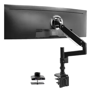 Vivo Premium Aluminum Extended Monitor Arm Para Monitores Ul