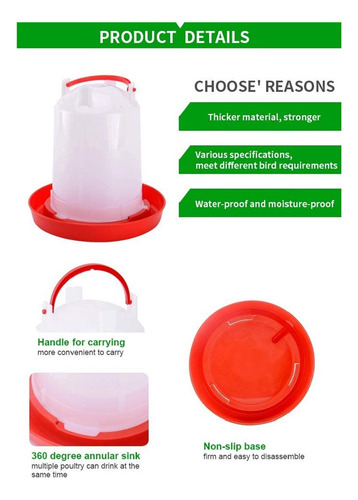 Kit De Comedero Y Bebedero Para Pollitos Para Aves De Corral