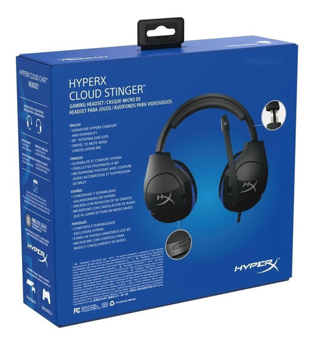 Imagen 4 de 8 de Audífonos Hyperx Cloud Stinger Para Gaming Ps4