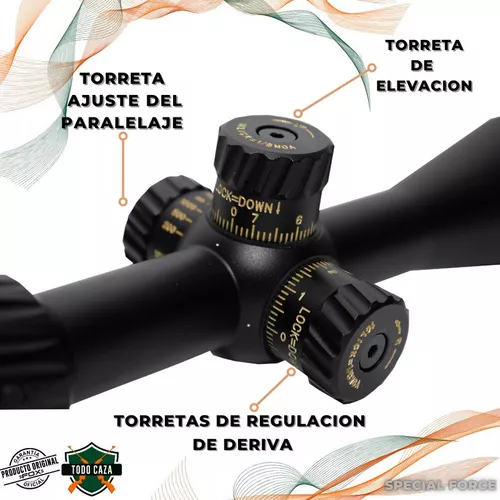 Miras Telescopicas 3-12x44 Reticulo Mil Dot Iluminado Fox