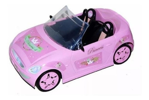 Auto Princesa Original Con Stickers Para Muñeca Barbie 