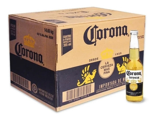 Cerveza Corona Porron De 330cm X 24 Unidades Fiesta Eventos