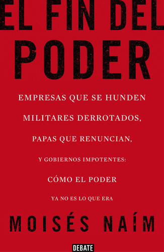 Libro Fin Del Poder,el