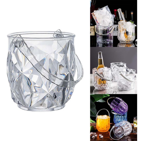 Cubo De Hielo Transparente Contenedor De Hielo 1.2l