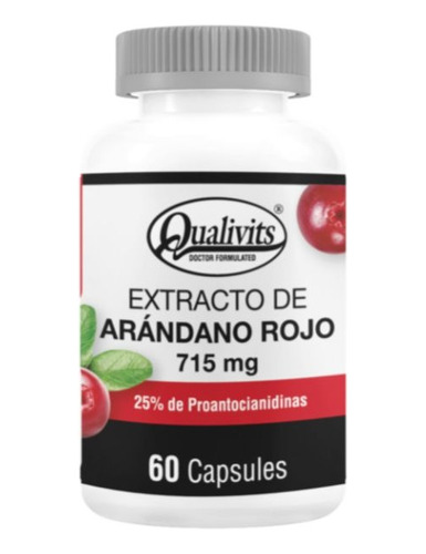 Extracto De Arándano Rojo - Qualivits 60 Cápsulas