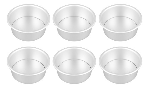 Molde Redondo Para Hornear Tartas, 4 Pulgadas, 6 Piezas, Mol