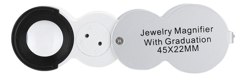 Lupa De Joyería De 45x, Lupa Portátil Con Luz Uv Led