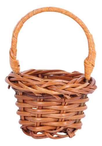 T 10 Piezas Canasta Tejida De Ratán Bastera De Pascua Con
