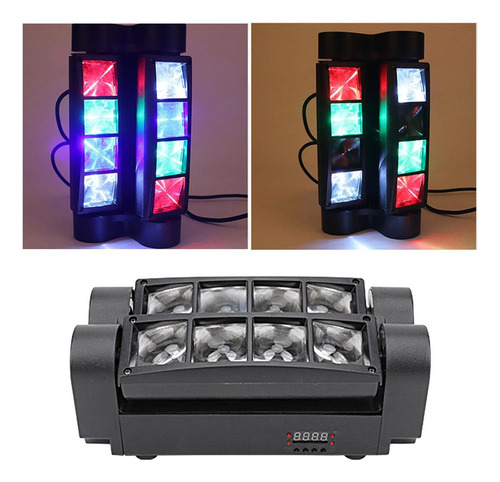 Eight Eyes Rgbw Mini Rotate Beam Light Luz De Escenario De