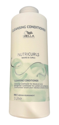 Wella Nutri Curls Cleansing Acondicionador 1000ml