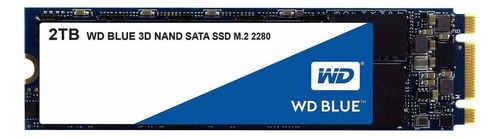 Disco sólido interno Western Digital  WDS200T2B0B 2TB azul