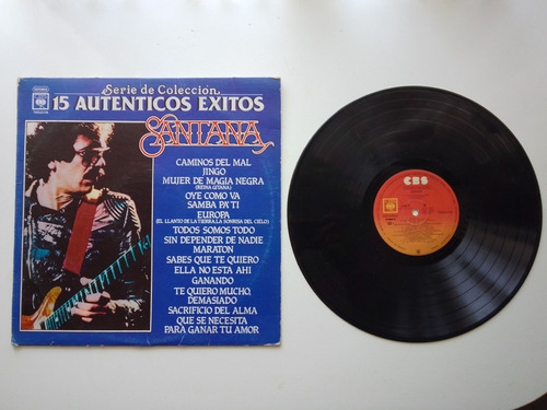 Santana 15 Auténticos Exitos Disco Vinil 