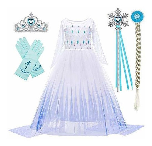 Vestido Disfraz Princesa Elsa Frozen Fiesta Disney 3 A 12 A | Cuotas sin  interés