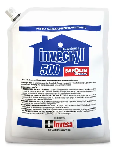 Emulsión Acrílica Invecryl 750g