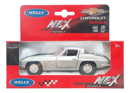 Auto Metal Coleccion  Chevrolet Corvette 1963 1:36 Welly 