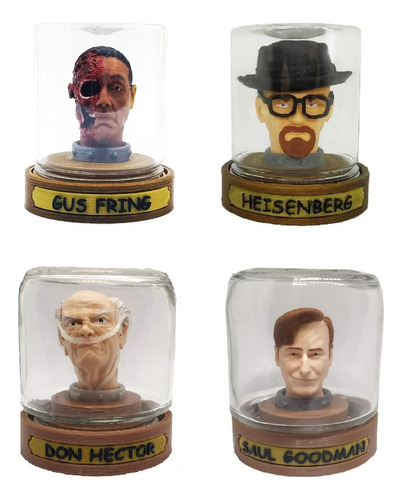 Combo Breaking Bad - 4 Personagens - Heads In A Jar