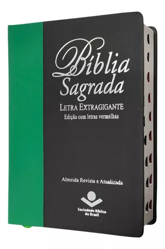 Bíblia Sagrada - Letra Extra Gigante. Capa Preta